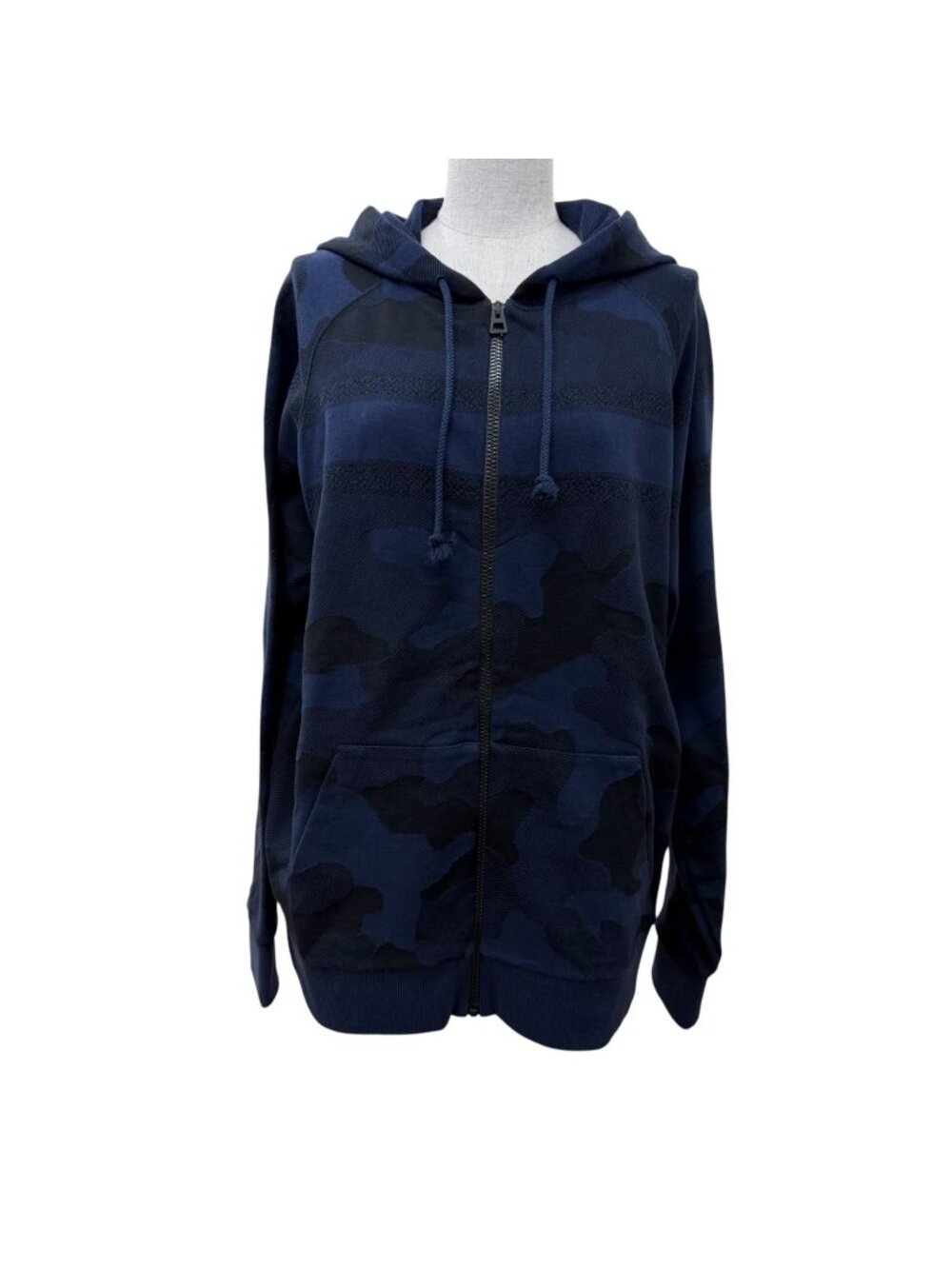 Dior Cotton Camouflage Hoodie Navy 44
